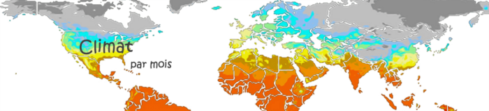 carte des températures et des précipitations
